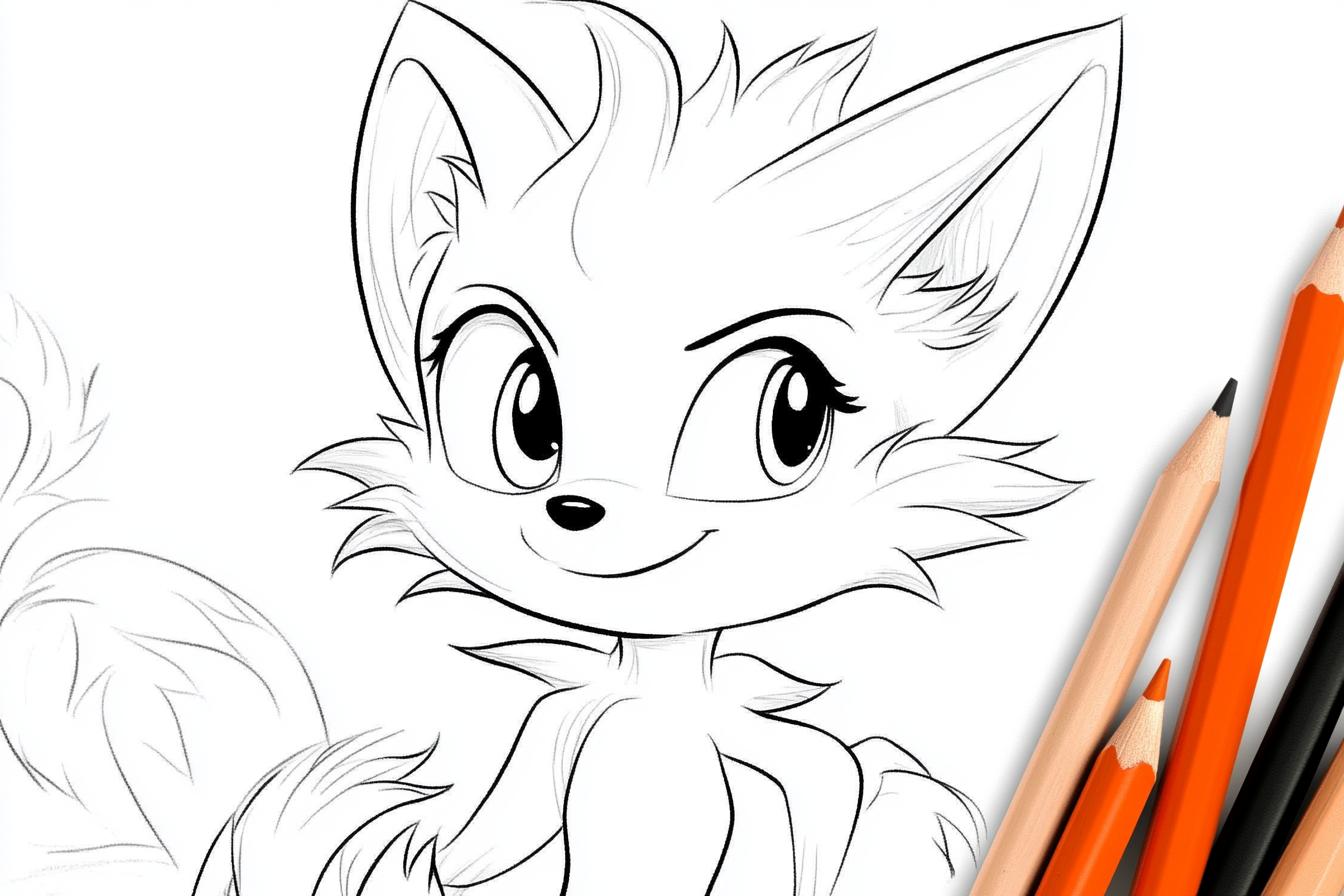 Tails Coloring Pages Free Printable PDF Tails Coloring Pages