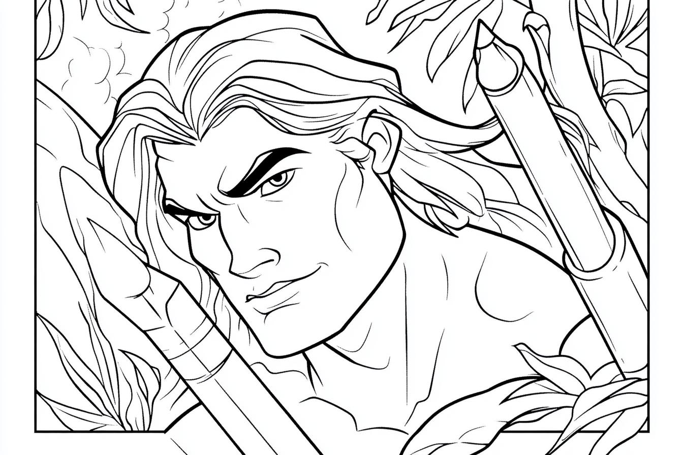 Tarzan Coloring Pages Free Printable PDF Tarzan Coloring Pages