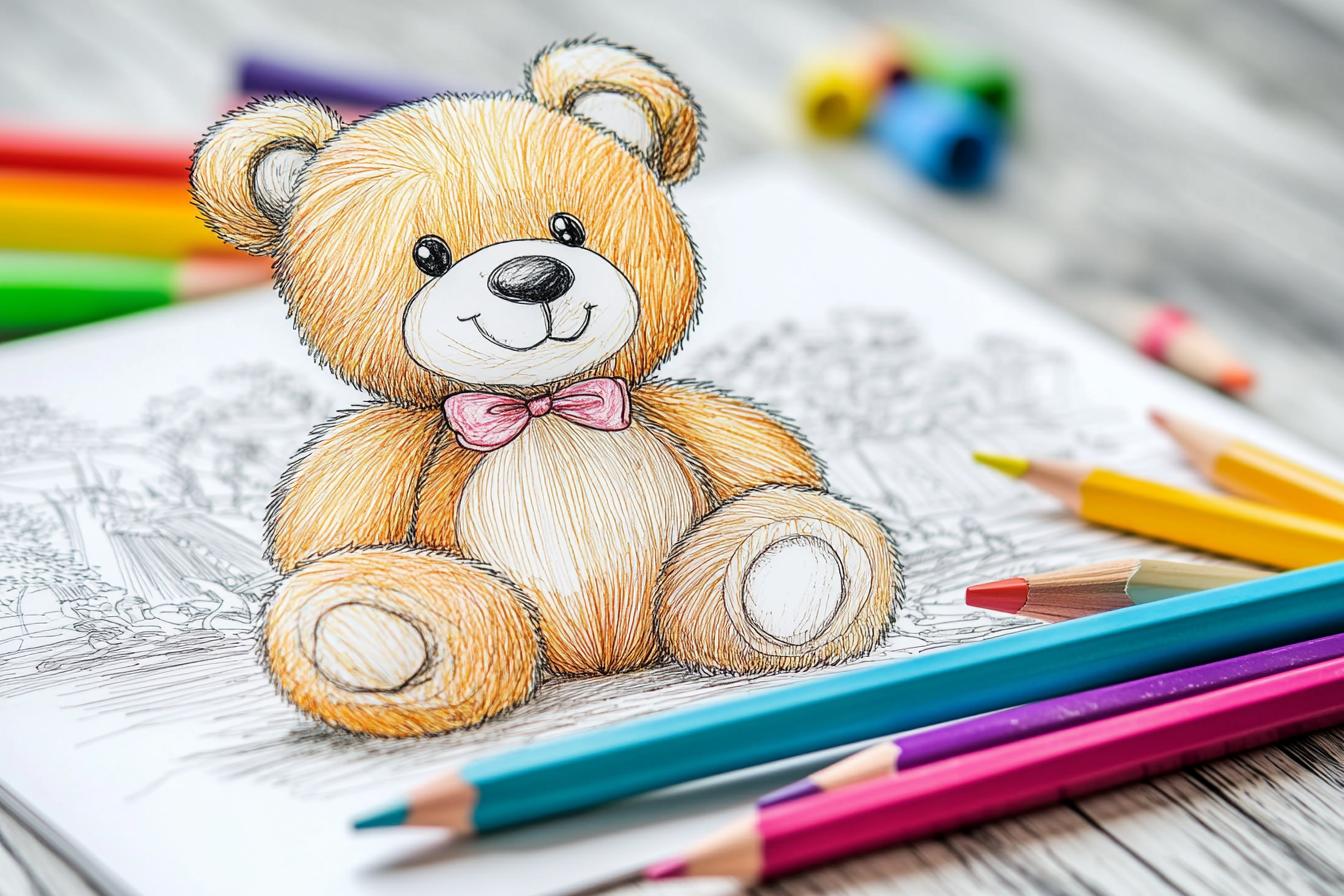 Teddy Bear Coloring Pages Free Printable PDF Teddy Bear Coloring Pages