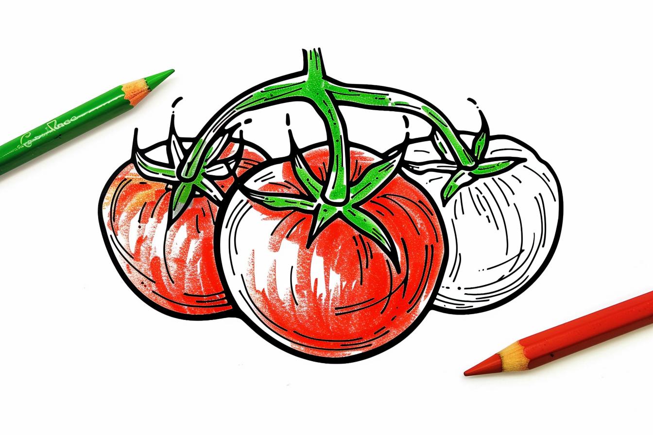 Tomato Coloring Pages Free Tomato Coloring Pages