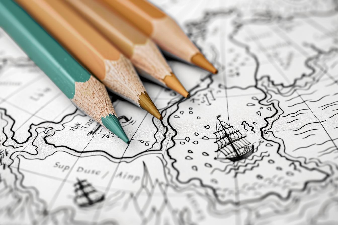 Treasure Map Coloring Pages Free Printable PDF Treasure Map Coloring Pages