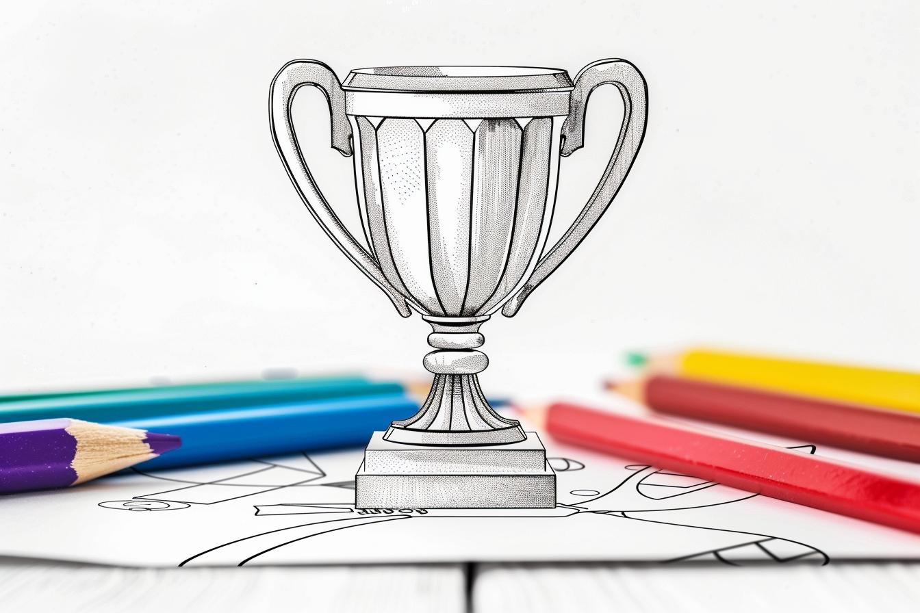 Trophy Coloring Pages Free Printable PDF Trophy Coloring Pages