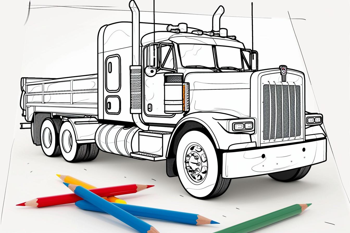 Truck coloring pages Free Truck coloring pages