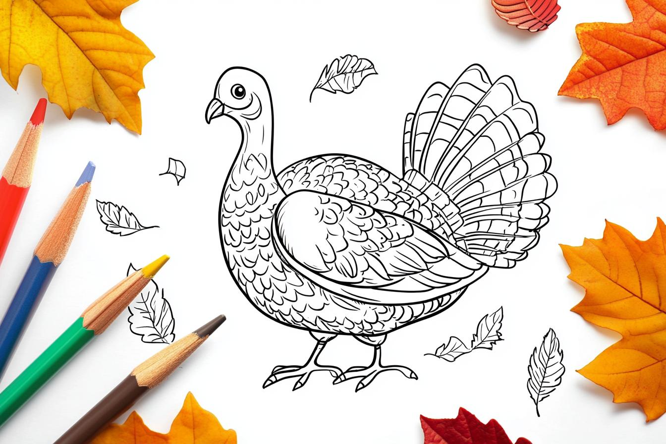Turkey Coloring Pages Free Printable PDF Turkey Coloring Pages