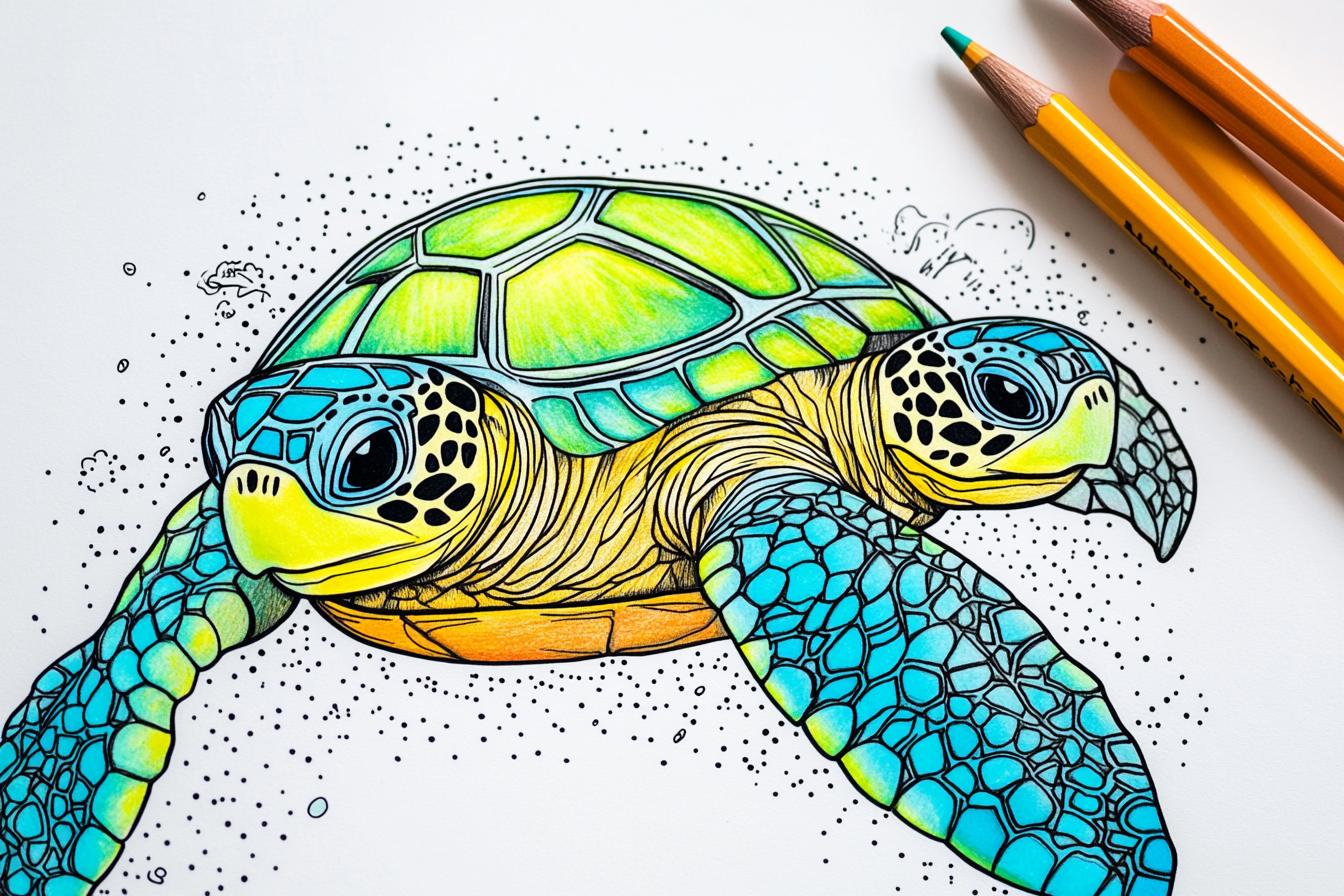 Turtle Coloring Pages Free Printable PDF Turtle Coloring Pages