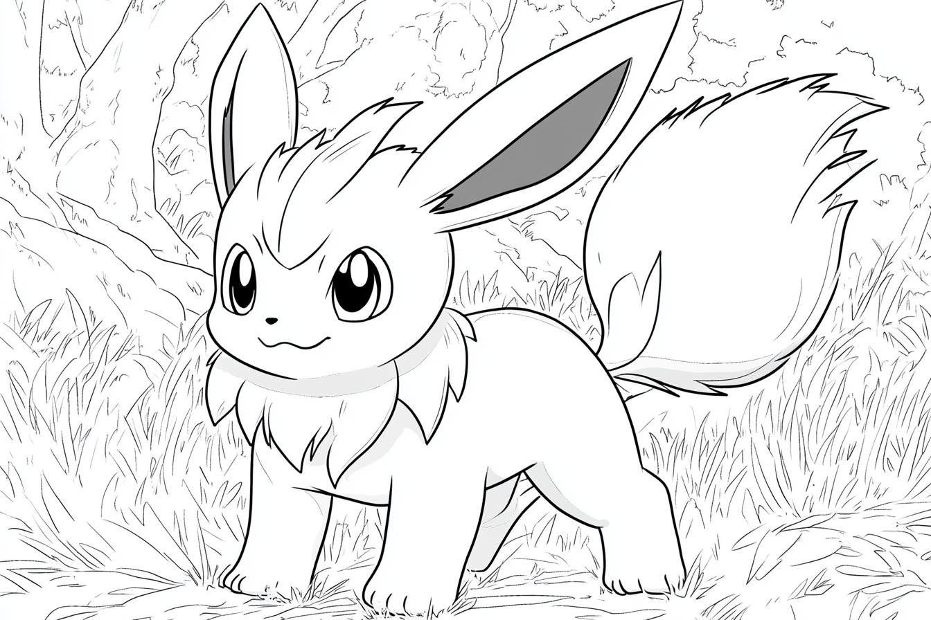 Umbreon Coloring Pages Free Printable PDF Umbreon Coloring Pages