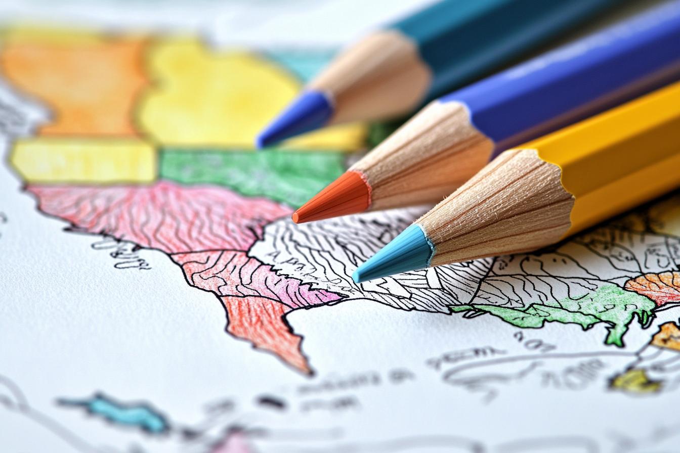 USA Map Coloring Pages Free Printable PDF USA Map Coloring Pages