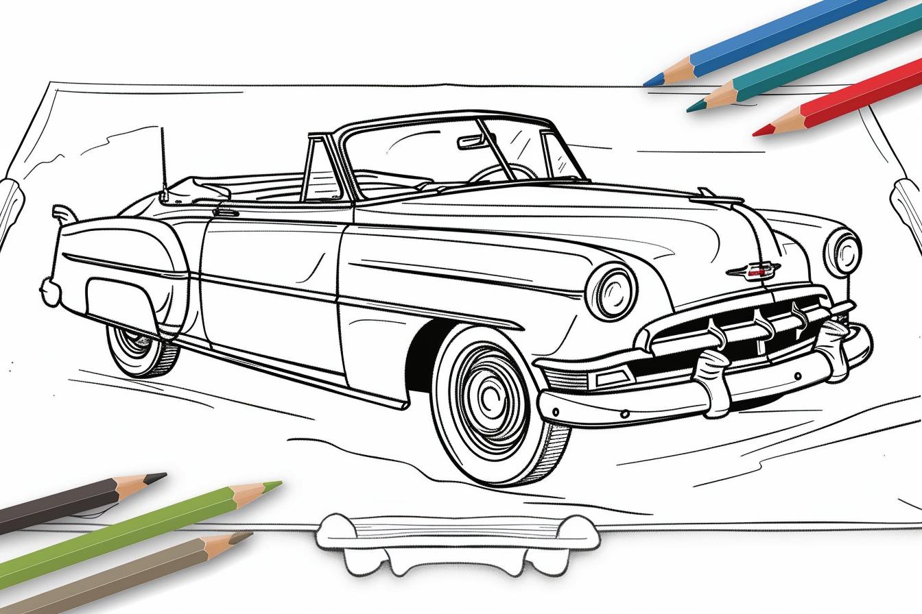 Vintage Car Coloring Pages Free Vintage Car Coloring Pages