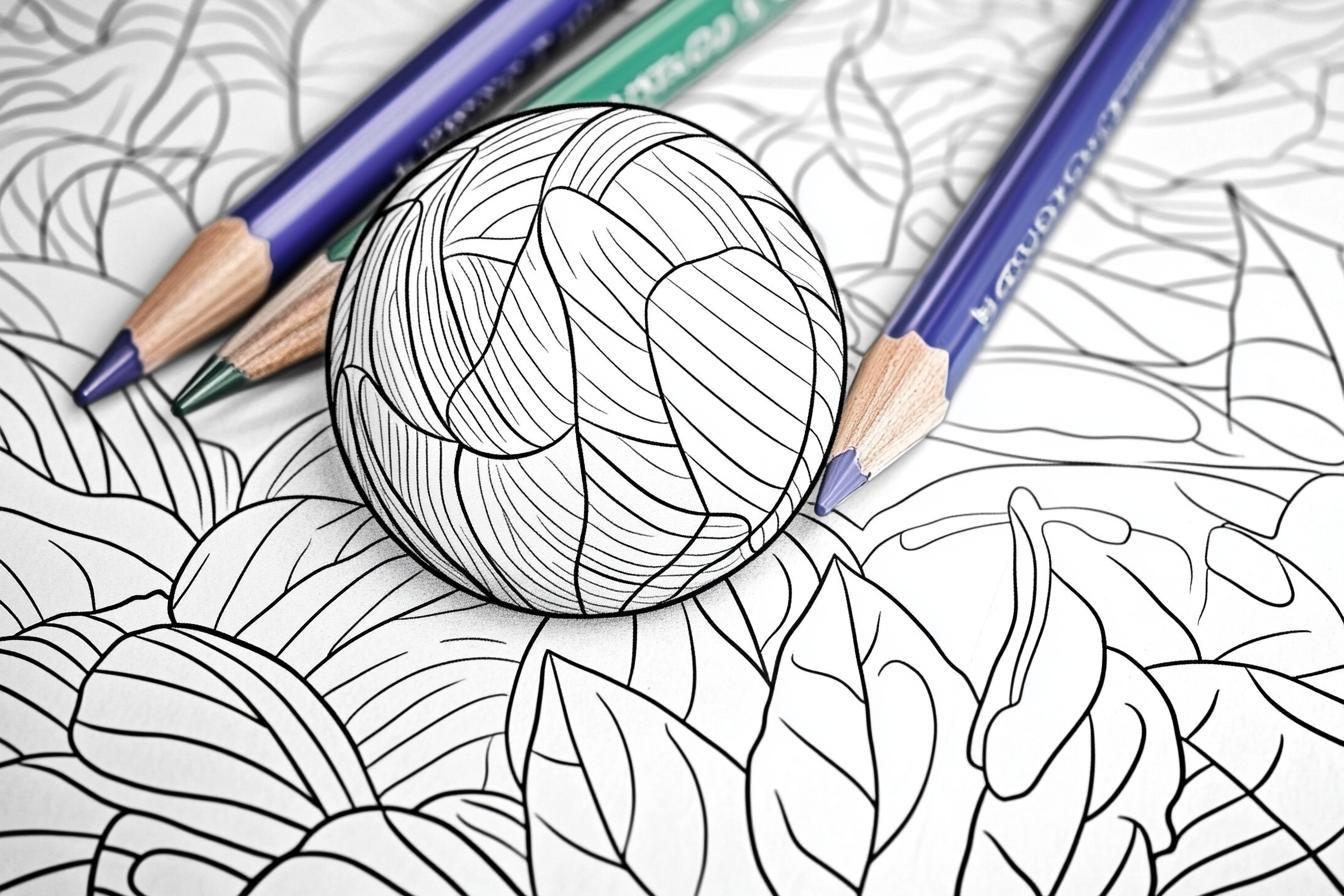 Free Printable PDF Volleyball Coloring Pages