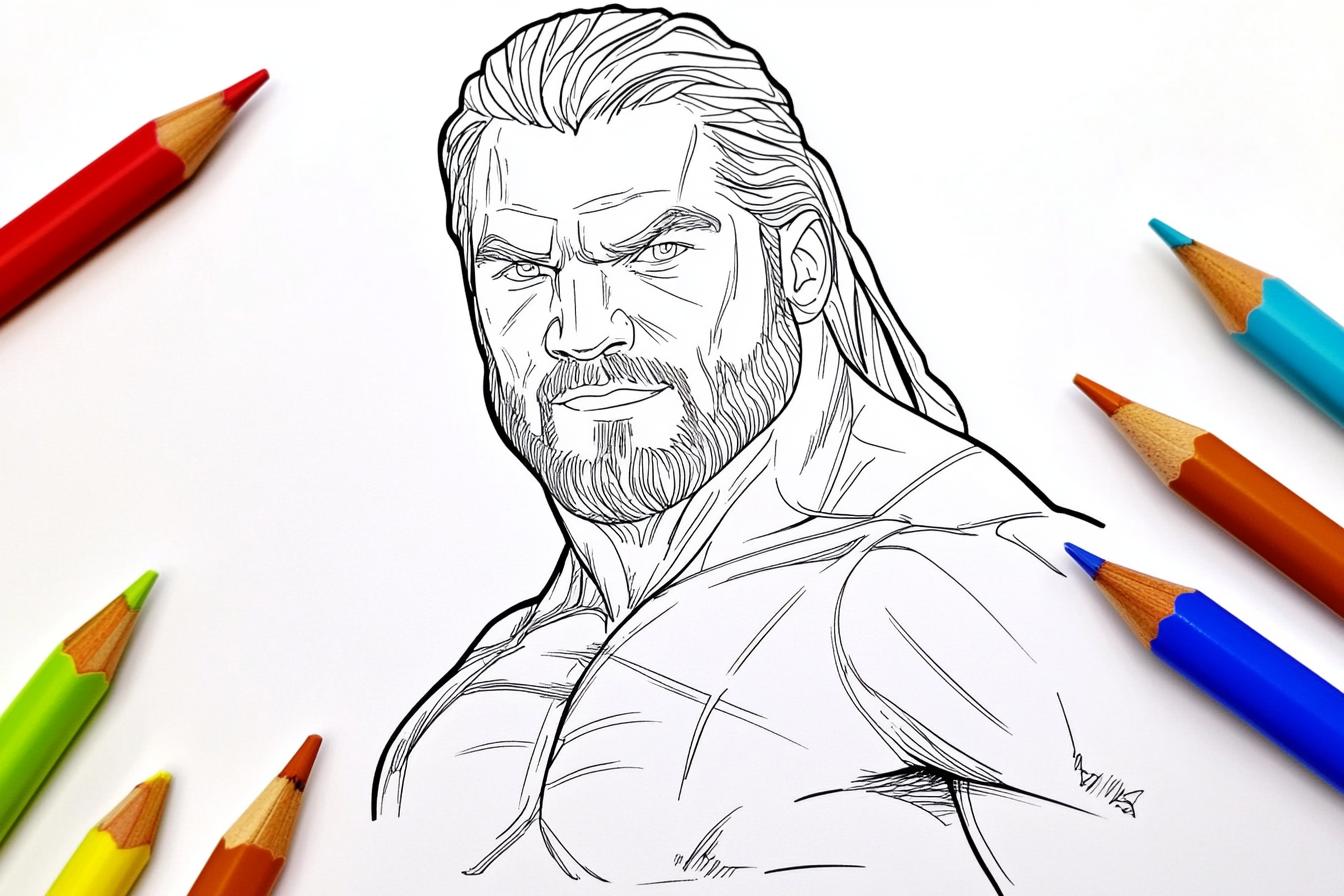 Wwe Coloring Pages Free Printable PDF Wwe Coloring Pages